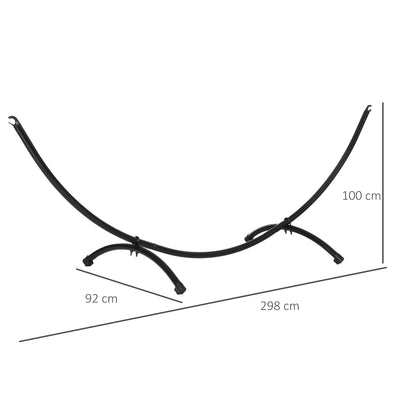 Outsunny 3(m) Universal Hammock Stand Metal Frame Garden Camping Picnic Outdoor Patio Replacement – Stand Only 