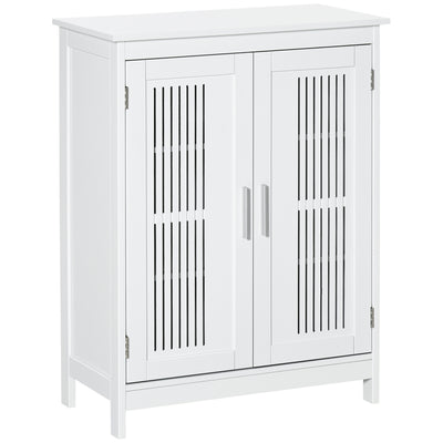 kleankin Modern Bathroom Floor Cabinet - White 