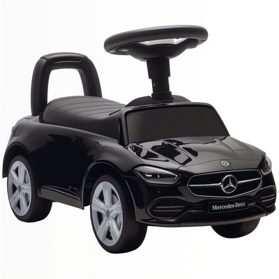 AIYAPLAY Official Mercedes-Benz Ride On Car, Foot to Floor Sliding Walker with Horn, Engine Sounds and Under-Seat Storage, Black
