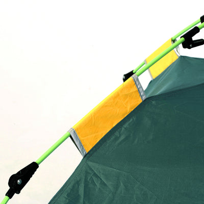 Outsunny Beach Tent for 1-2 Person Pop-up Design with 2 Mesh Windows & 2 Doors Dark Green 