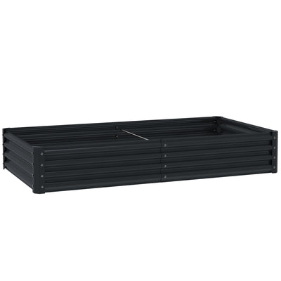 Outsunny 180 x 90cm Galvanised Steel Open Planter - 84H-211V00CG 