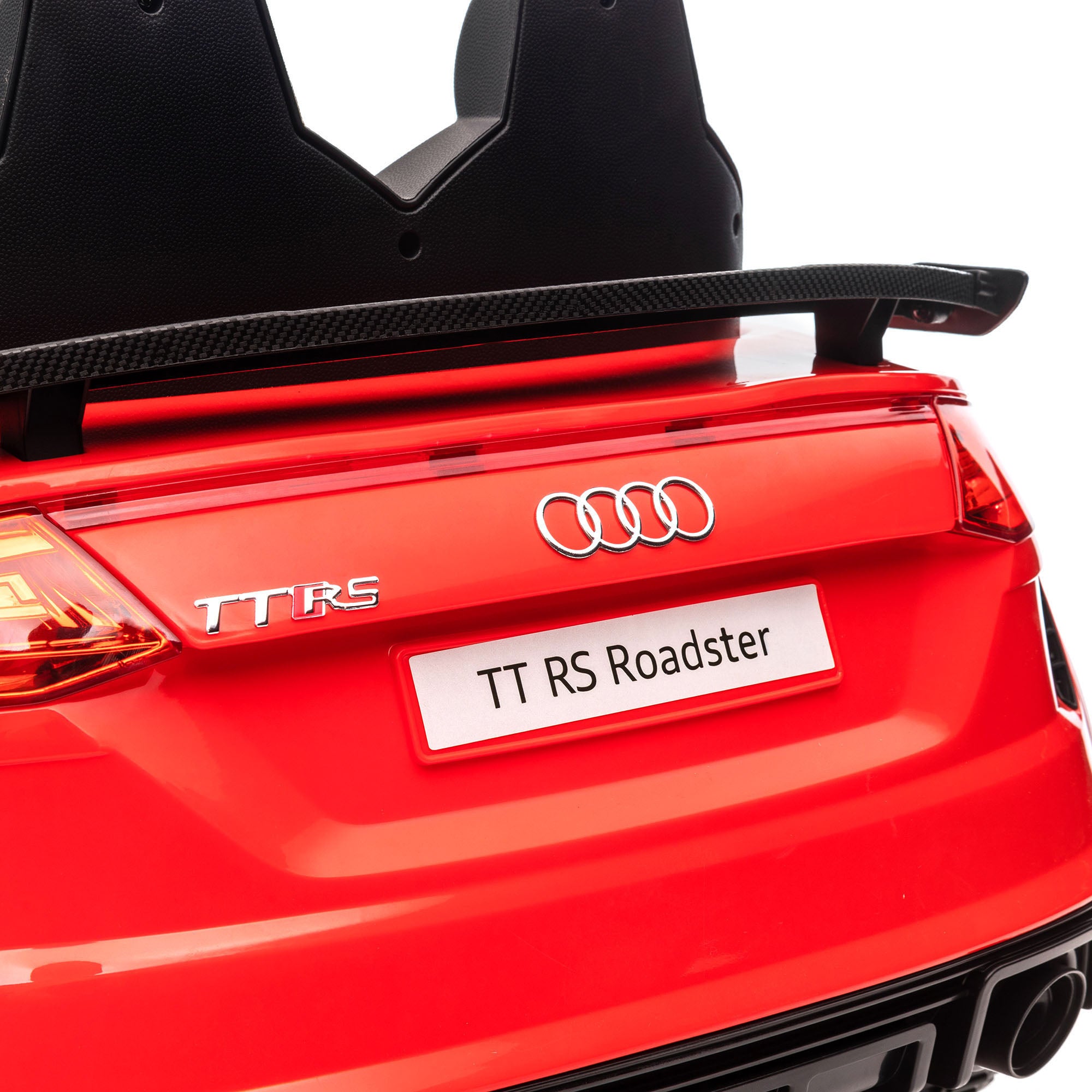 HOMCOM Kids Licensed Audi TT Ride-On Car 12V Battery w/ Remote Suspension Headlights and MP3 Player 3km/h Red 