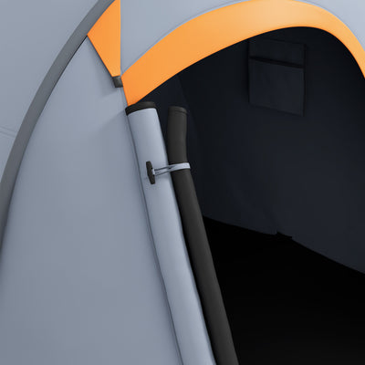 Outsunny Two-Man Pop-Up Dome Tent, with Accessories - Grey 