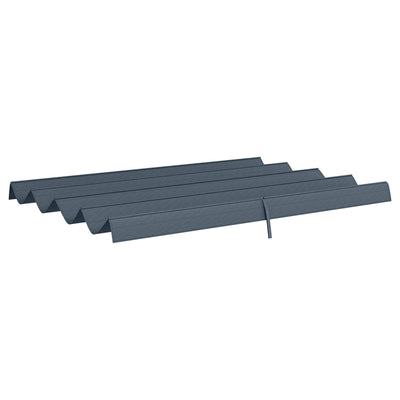 Outsunny Pergola Roof, Retractable Sun Shade Cover for 2.85 x 2m Pergola, UV30+ Protected, Dark Grey 