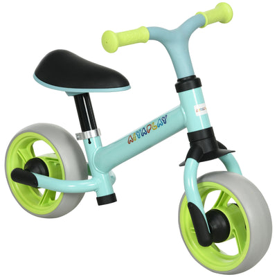 AIYAPLAY 8" Balance Bike, Lightweight Training Bike for Children, with Adjustable Seat, EVA Wheels, Easy installation - Green 