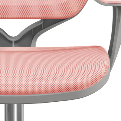 Vinsetto Office Chair, Breathable Mesh Swivel Desk Chair with Adjustable Height and  360° Swivel Security Wheels for Home Office, Study, Pink 