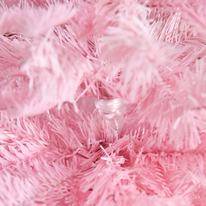 HOMCOM 4FT Artificial Christmas Tree Holiday Xmas Holiday Tree Decoration with Automatic Open for Home Party, Pink 