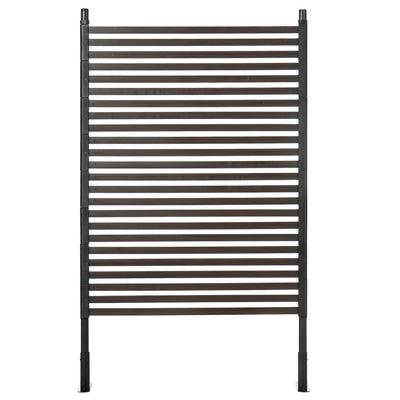 Outsunny Garden Fence with 2 Standing Ways for Hard & Soft Ground, Decorative Outdoor Divider, Animal Barrier Fence, Brown 
