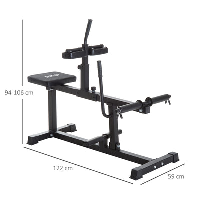 SPORTNOW Seated Leg Extension Machine, Adjustable Leg Raise Machine and Curl Machine with Plate Loaded for Hip, Lower Body and Home Gym Workout 