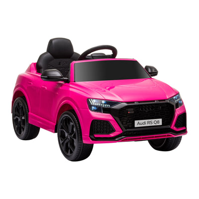 HOMCOM Audi RS Q8 6V Kids Electric Ride On Car Toy w/ Remote USB MP3 Bluetooth Pink 