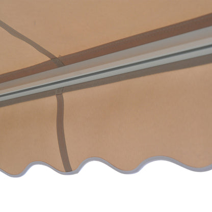 Outsunny 2.95Lx2.5M  Retractable Manual/Electric Awning-Cream White/White 