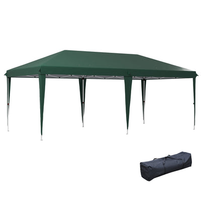 Outsunny 6 x 3 m Pop-Up Steel Frame Gazebo - Green 