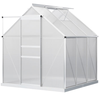 Outsunny 190 x 190cm Walk-In Polycarbonate Greenhouse 