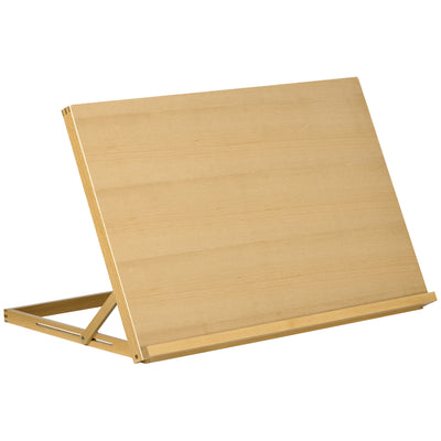 Vinsetto Desktop Table A2 Easel Craft Workstation, Adjustable Beechwood Table Top Easel, Portable Folding Artist Drawing & Sketching Board for Adults, Beginners, Artists Painting 