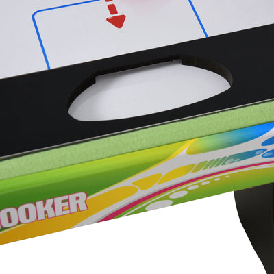HOMCOM Folding Multi Gaming Table 4 in 1 Hockey, Football Table, Table Tennis, Billiards For Play Fun 