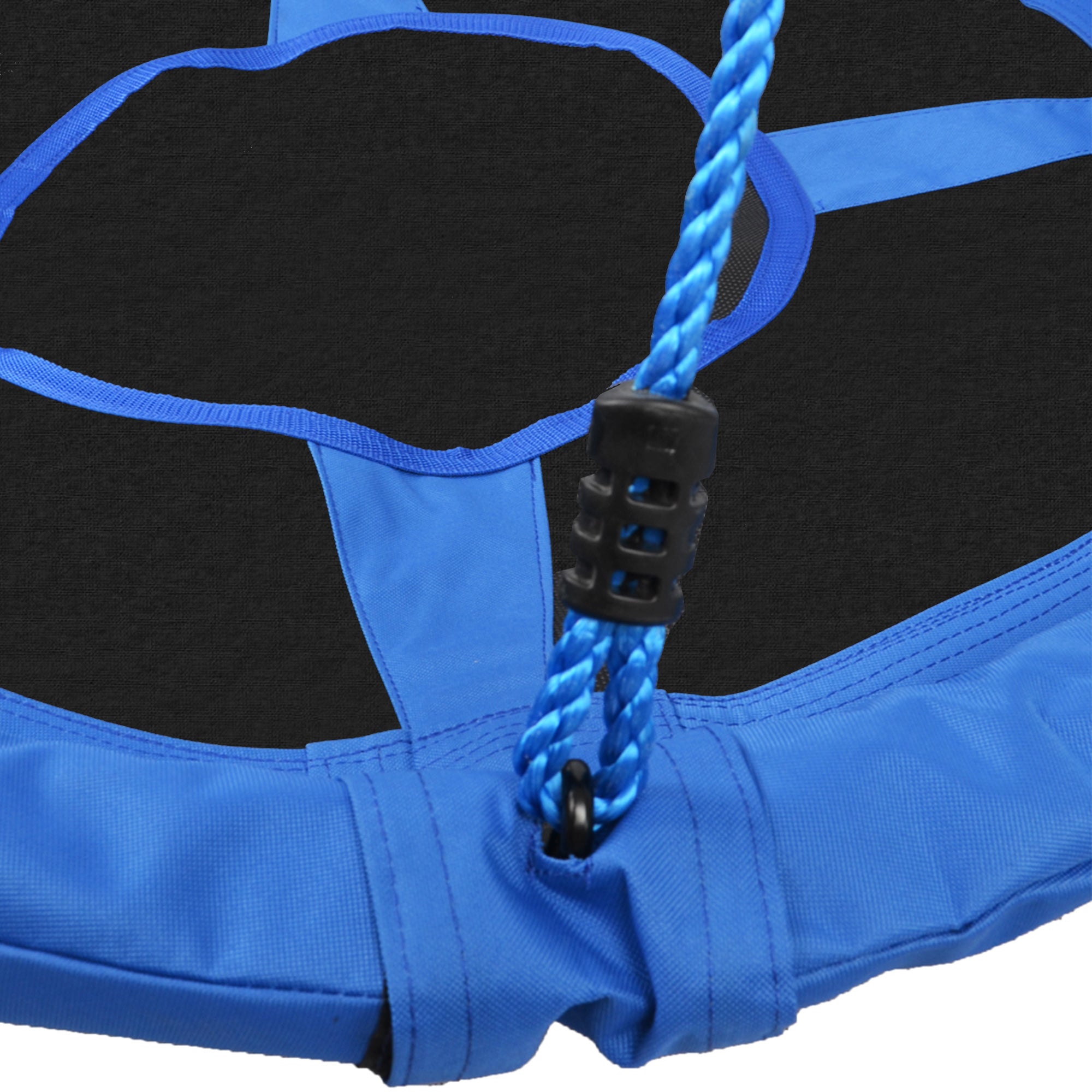 HOMCOM Kid Nest Swing Seat Saucer Tree Swing 40 Inch/100cm for Outdoor Indoor Blue 