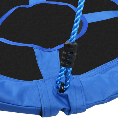 HOMCOM Kid Nest Swing Seat Saucer Tree Swing 40 Inch/100cm for Outdoor Indoor Blue 