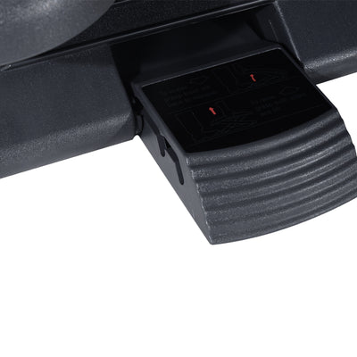 HOMCOM Footrest Adjustable Height & Angle Tilting Platform Home Office Foot Rest Charcoal Grey 