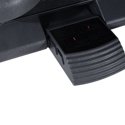 HOMCOM Footrest Adjustable Height & Angle Tilting Platform Home Office Foot Rest Charcoal Grey 