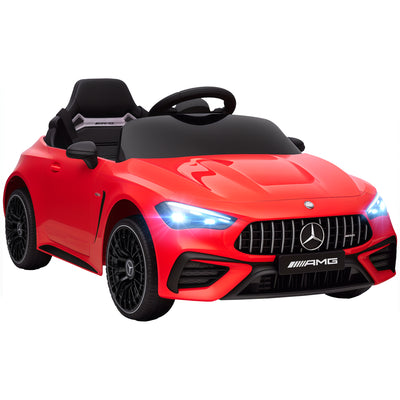 AIYAPLAY Licensed Mercedes AMG Kids Electric Car, 12V Ride On Car with Dual Motors, Remote Control for 3-6 Years, Red 