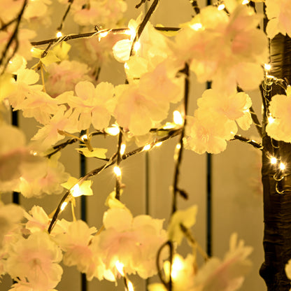 HOMCOM 450 LED Light Decorative Artificial Blossom Tree - Pink 