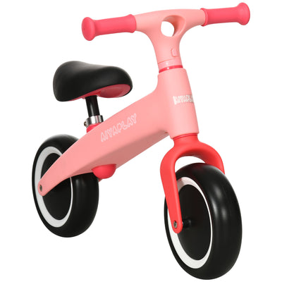 AIYAPLAY Baby Balance Bike, with Adjustable Seat, for 1.5-3 Years - Pink 