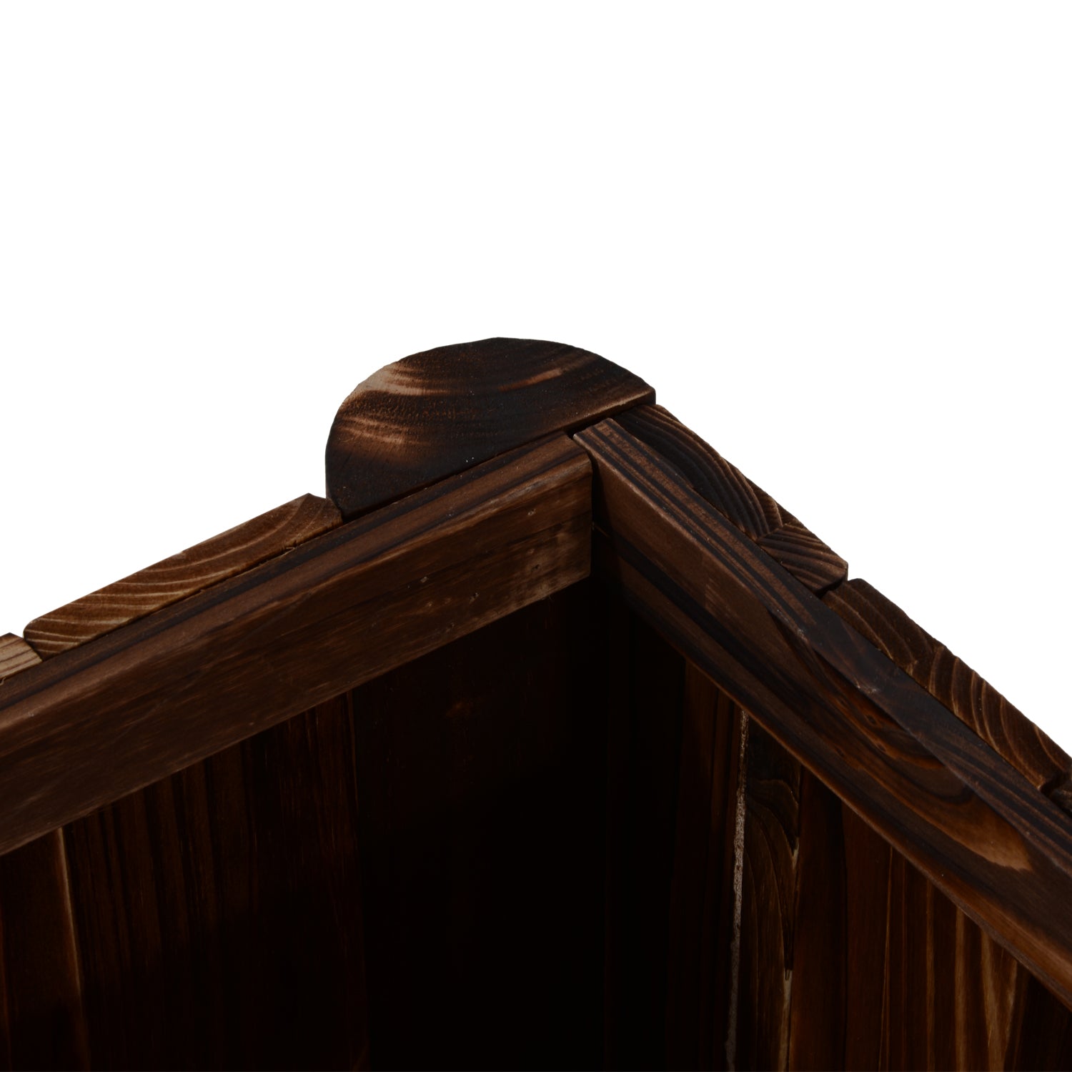 Outsunny Wooden Raised Garden Bed, 120 x 50 x 45cm Elevated Planter Box, Outdoor Flower Bed with Drainage Gaps, Easy Assembly 