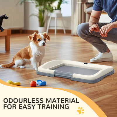 PawHut Dog Toilet Tray for Training Dogs, Dog Litter Tray for Indoor, Outdoor, 47 x 34 x 6cm 