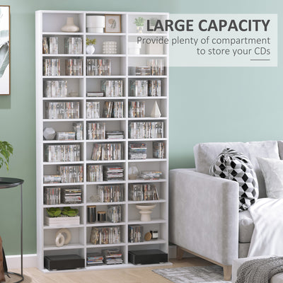 HOMCOM 33 Adjustable Compartment Storage Unit - White 