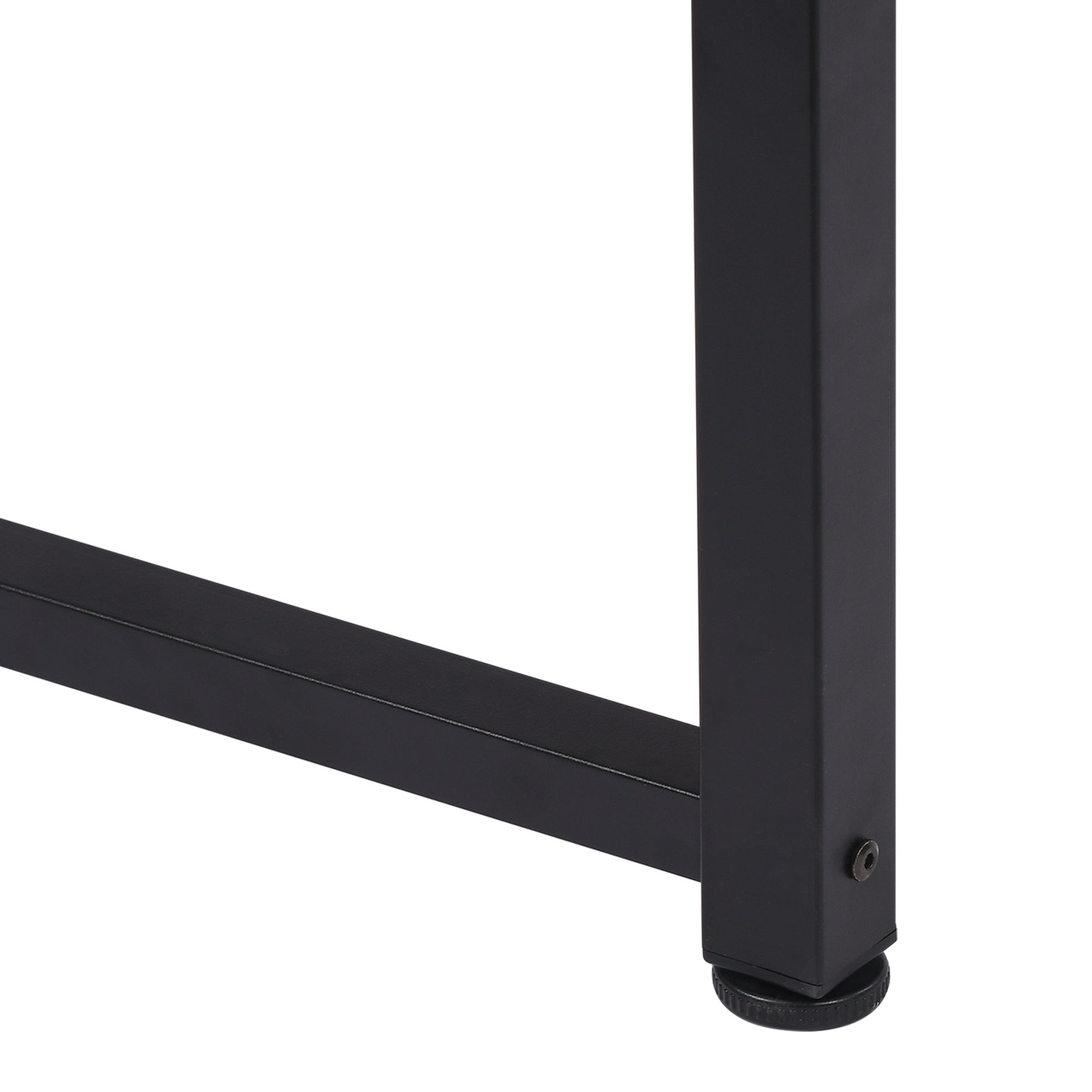 HOMCOM Computer Desk, Writing Table, 120 x 60 x 76cm Workstation for Home Office, Study with Metal Frame, Simple Assembly, Black 
