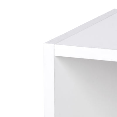 HOMCOM Wall Mounted Coat Hanger Hooks Rack Stand Hallway Coat Rack Rail & Storage Shelf Hanging Coat Organizer (White) 