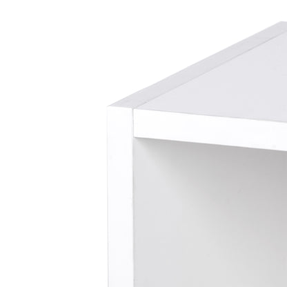 HOMCOM Wall Mounted Coat Hanger Hooks Rack Stand Hallway Coat Rack Rail & Storage Shelf Hanging Coat Organizer (White) 