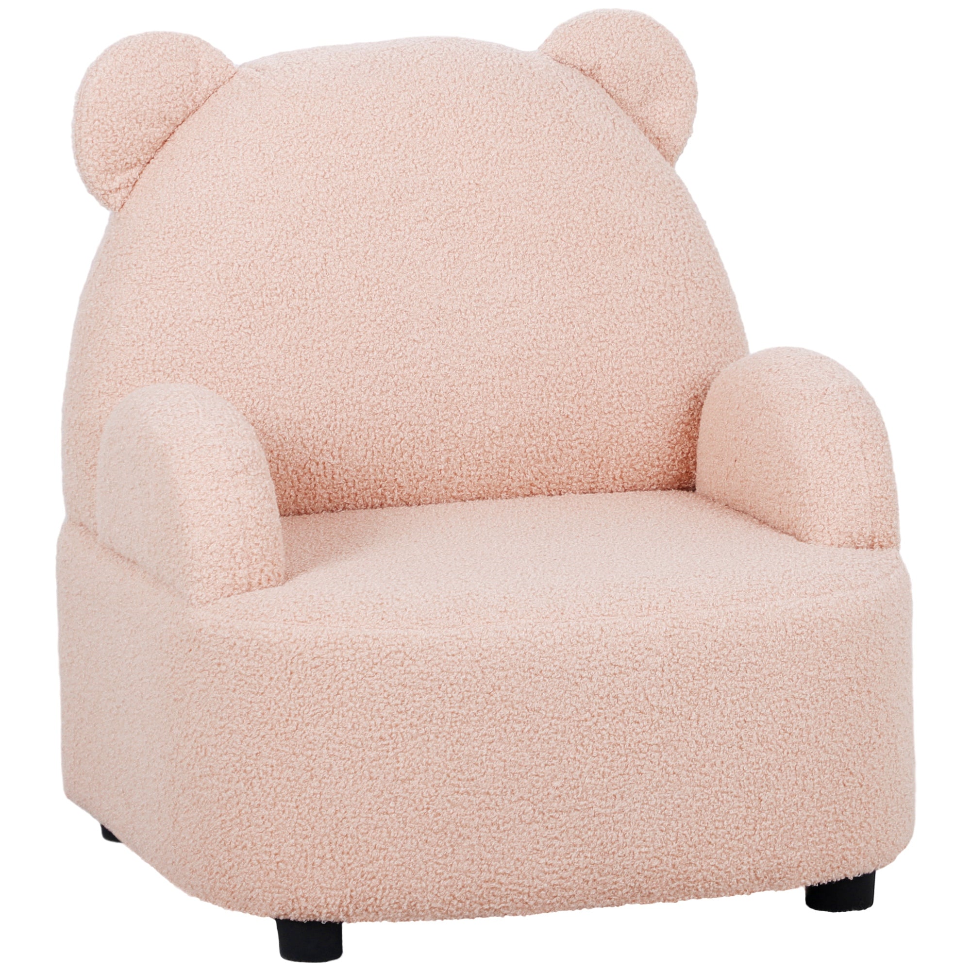 AIYAPLAY Kids Armchair, Bear Shaped Toddler Chair for Bedroom Playroom Living Room, Aged 18 Months to 3 Years - Pink 