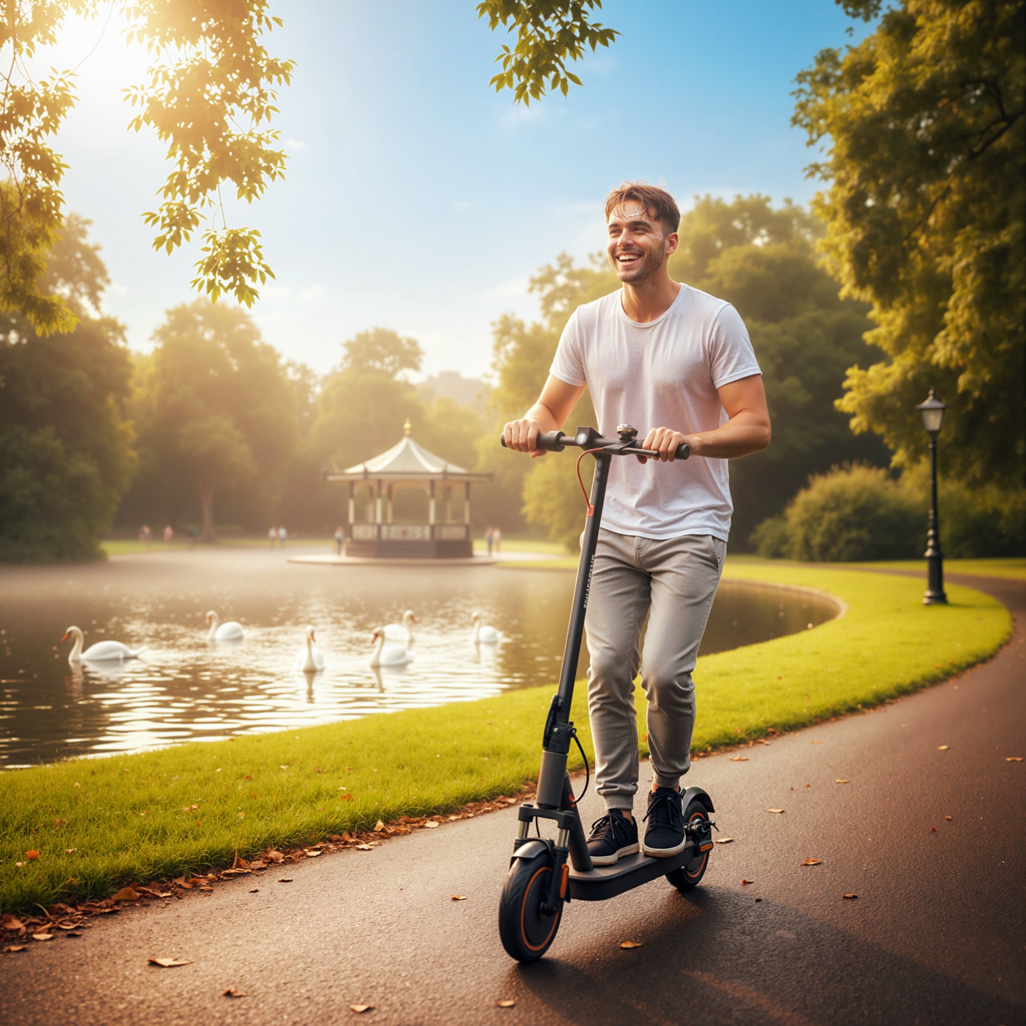 SPORTNOW Foldable Electric Scooter with 350W Motor, Up to 25km/h 