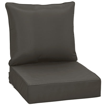 Outsunny Outdoor Seat and Back Cushion Set Patio Deep Seating Chair Replacement Cushion 