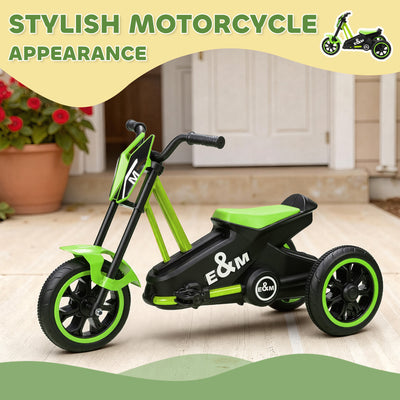 AIYAPLAY Kids Tricycle Baby Trike, Kids Trike with Pedal, 3 Wheel Toddler Balance Bike for Indoor Outdoor Use, Green 