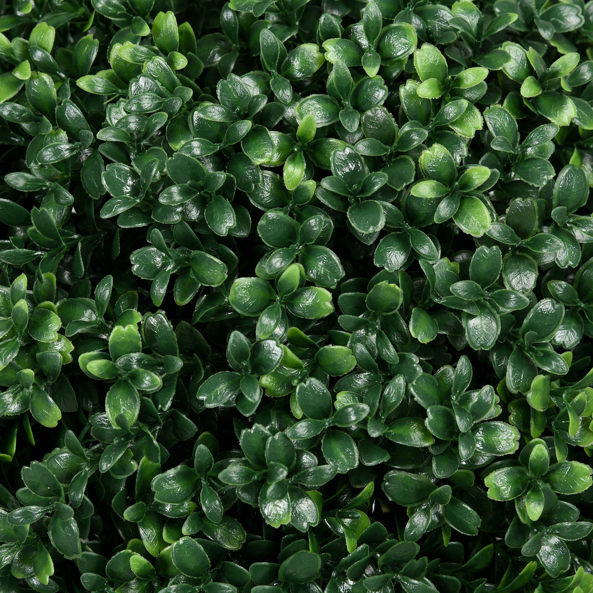 HOMCOM Artificial Boxwood Trees w/ Ground Stake, Set of 2 Ball Shaped Topiary Trees for Home Office & Living Room, UV Resistant 