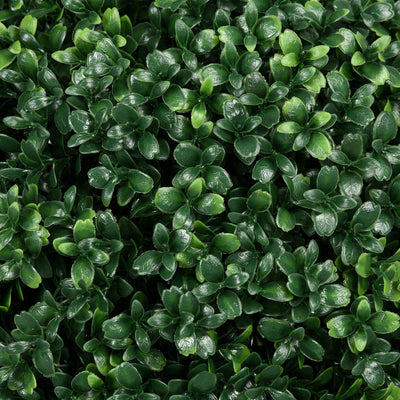 HOMCOM Artificial Boxwood Trees w/ Ground Stake, Set of 2 Ball Shaped Topiary Trees for Home Office & Living Room, UV Resistant 