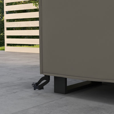 Outsunny Large Square Patio Garden Furniture Set Cover 600D Oxford Waterproof, 230 x 230 x 70cm, Grey 