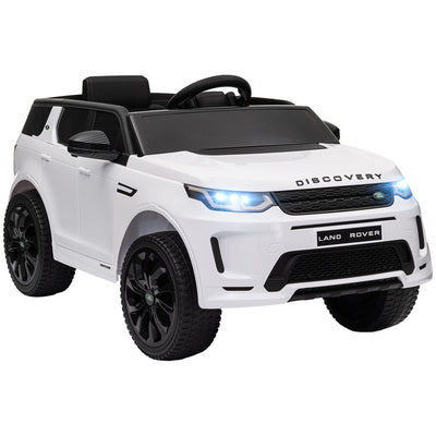 AIYAPLAY Licensed Land Rover Discovery Sport, 12V Kids Ride on Car w/ Remote Control, Lights, Music, Horn, for 3-6 Years, White 