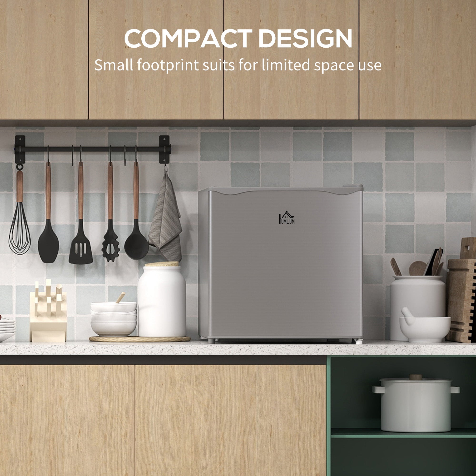 HOMCOM 35L Mini Freezer, -24℃ to -14℃ Temperature - Grey 