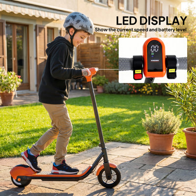 SPORTNOW Electric Scooter for Kids, with LED Display, Green 