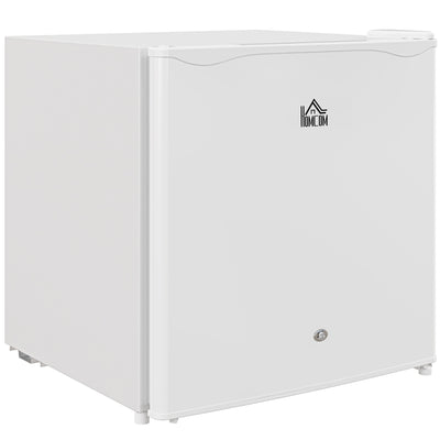 HOMCOM 46 Litre Lockable Countertop Fridge - Cream White 
