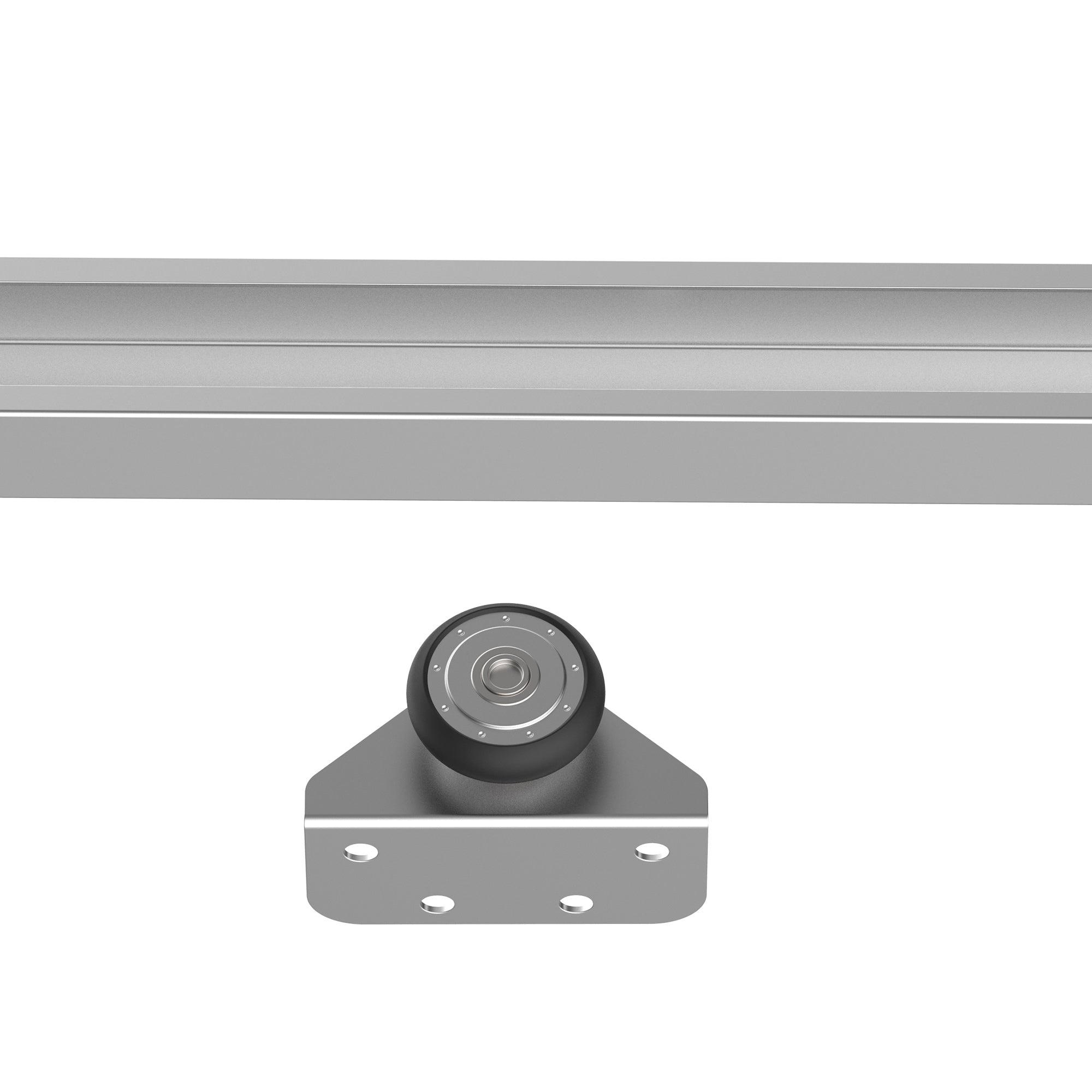 HOMCOM 6FT Modern Sliding Barn Door Closet Hardware Track Kit Track System Unit for Single Wooden Door 
