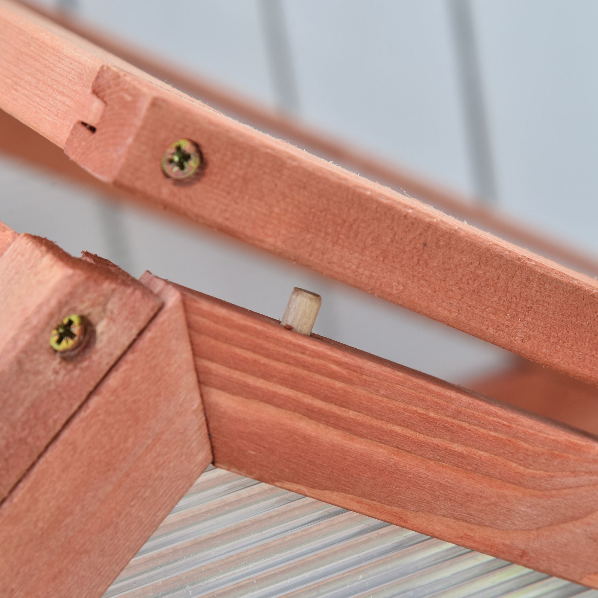 Outsunny Garden Cold Frame Polycarbonate Greenhouse with Adjustable Shelves, Double Doors, Openable Top Covers, Grow House for Flower Vegetable Plants, 80 x 47 x 138cm, Orange 