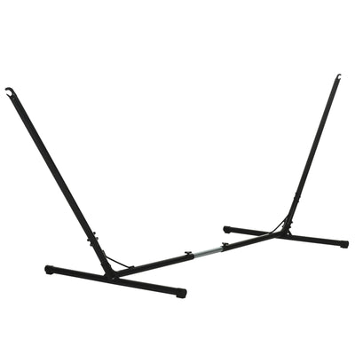 Outsunny 3.1–3.8m Adjustable Universal Hammock Stand Metal Frame Garden Camping Picnic Outdoor Patio Replacement – Stand Only 