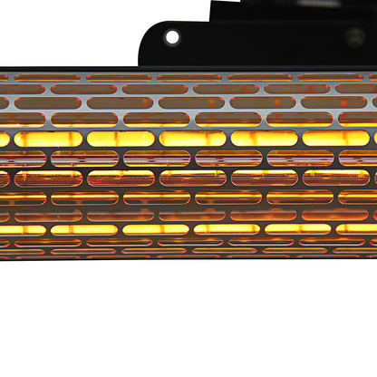 Outsunny Outdoor Patio Garden Warmer 1500W Wall Mounted Electric Infrared Halogen Heater with Remote Control Black 