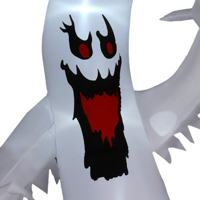 Outsunny 11.8ft Scary Inflatable Ghost Halloween Decoration, with Accessories 