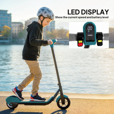SPORTNOW Electric Scooter for Kids, with LED Display, Green 