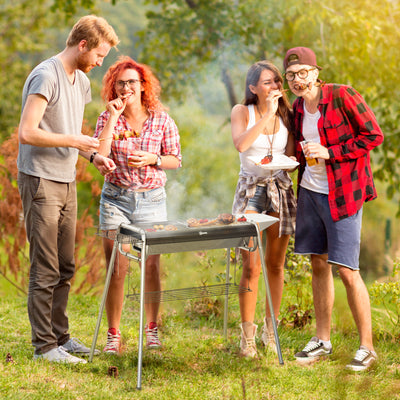 Outsunny Charcoal BBQ Grill - Black 